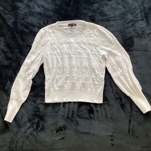 Banana Republic women’s, small, white, long sleeved, pullover sweater